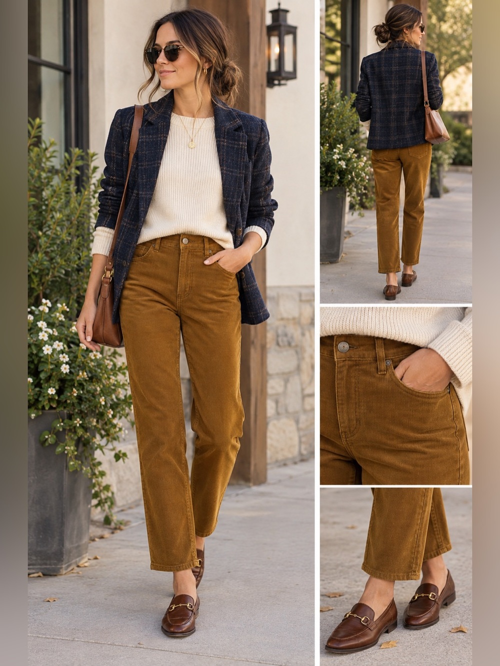 Levi’s Women’s 711 Skinny Brown Corduroy Mid Rise Slim Leg Pants